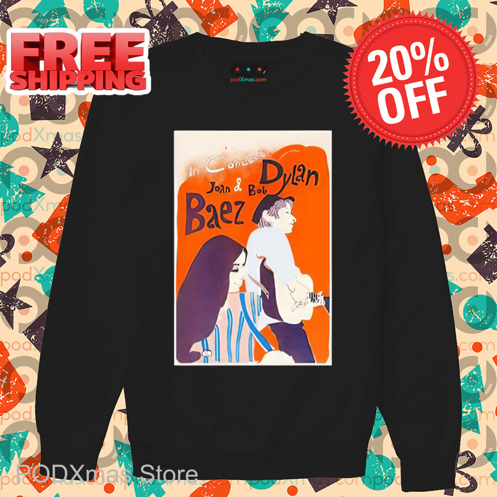 In Concord Joan Baez And Bob Dylan Shirt