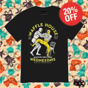 Waffle House amateur wrestling Wednesdays shirt