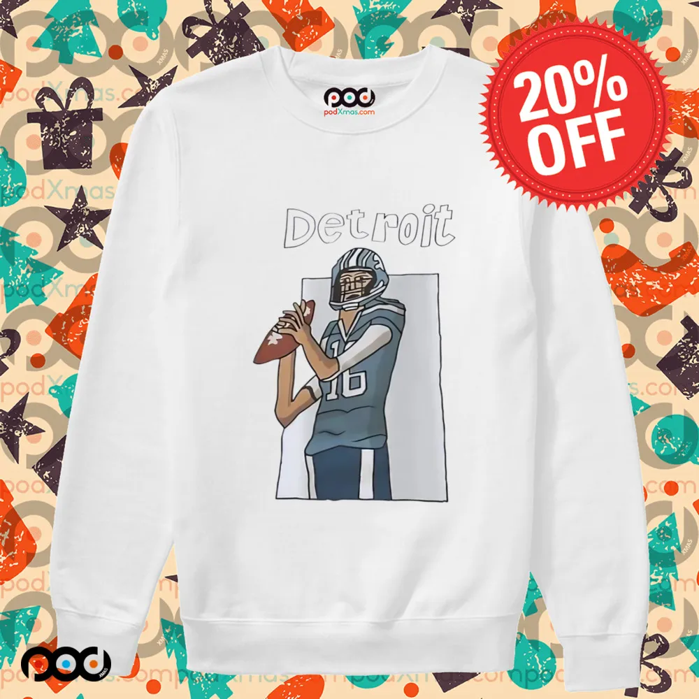 Jared Thomas Goff Detroit Lions football player art shirt
