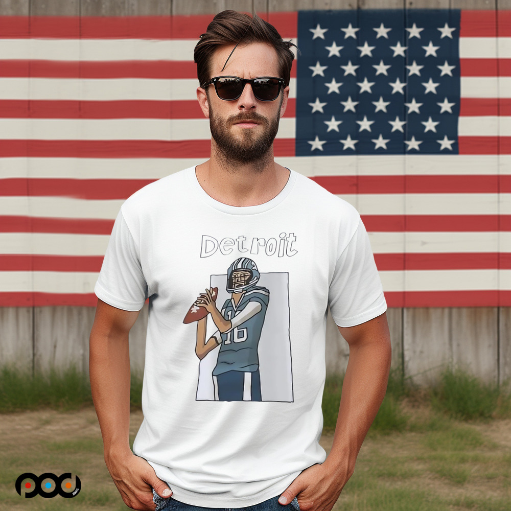 Jared Thomas Goff Detroit Lions football player art shirt