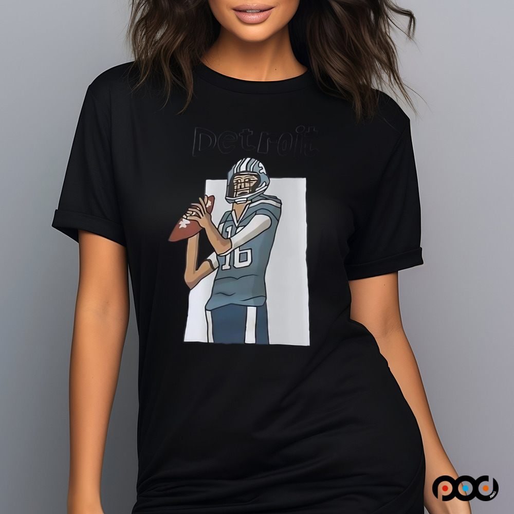 Jared Thomas Goff Detroit Lions football player art shirt