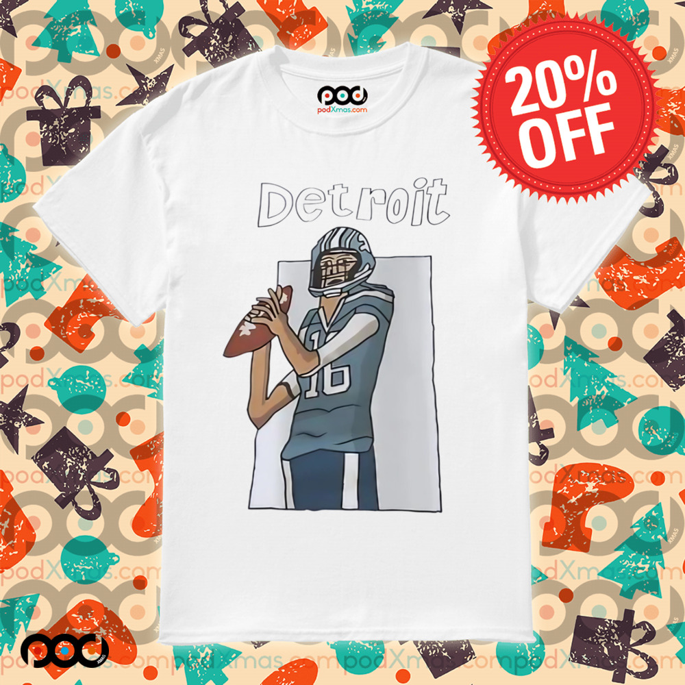 Jared Thomas Goff Detroit Lions football player art shirt