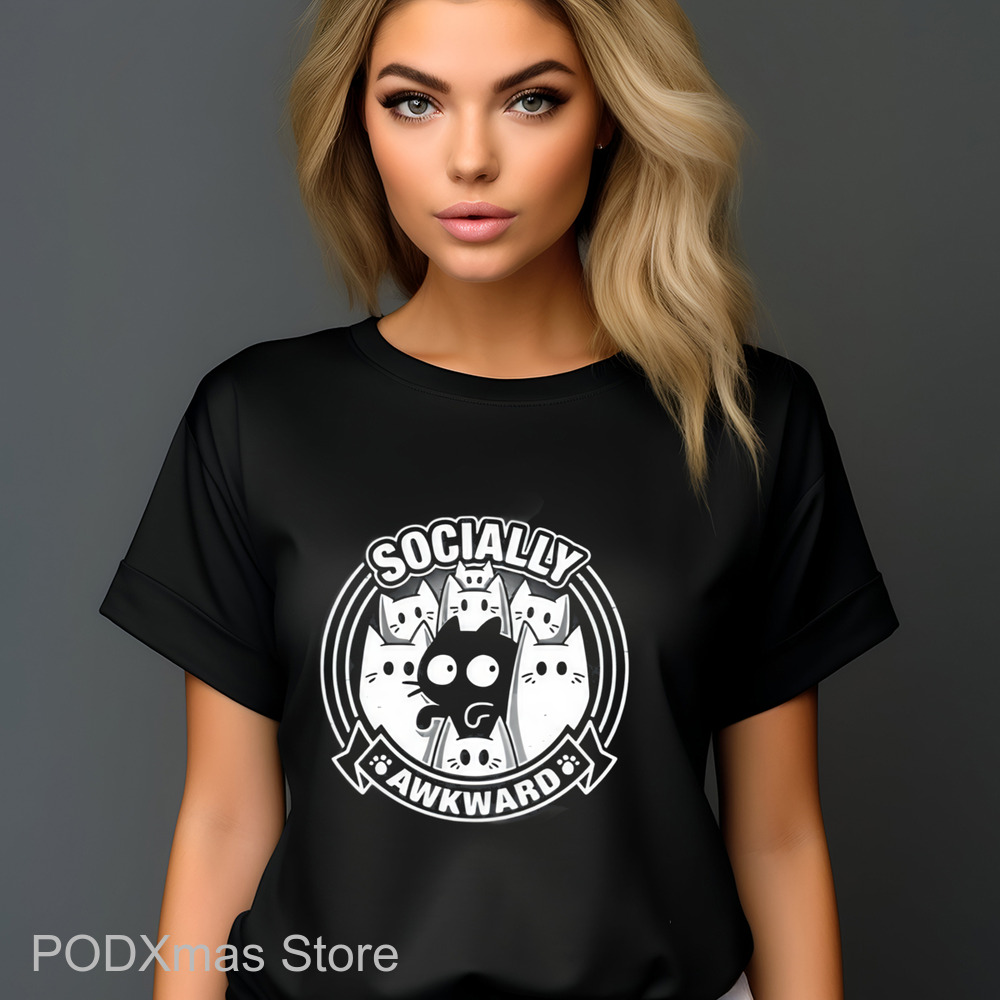 Kitty Socially Awkward Shirt
