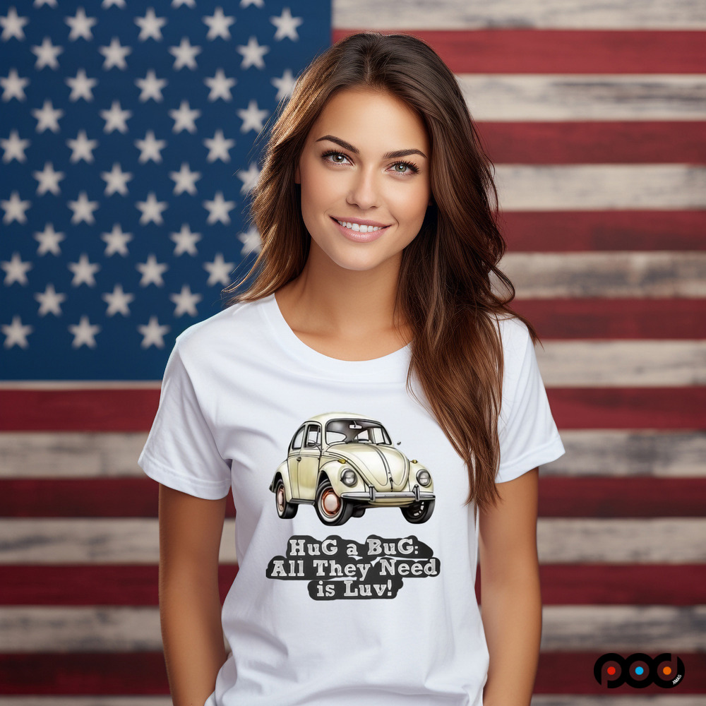 Volkswagen Vintage Hug A Bug All They Need Is Luv Shirt