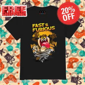 Looney Tunes Taz Fast And Furious 2025 Shirt