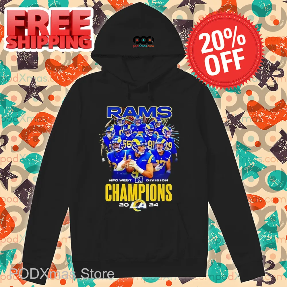 Los Angeles Rams NFC Weat Division Champions 2024 Shirt