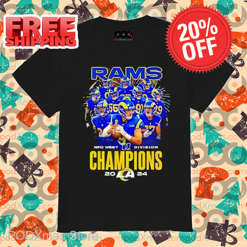 Los Angeles Rams NFC Weat Division Champions 2024 Shirt