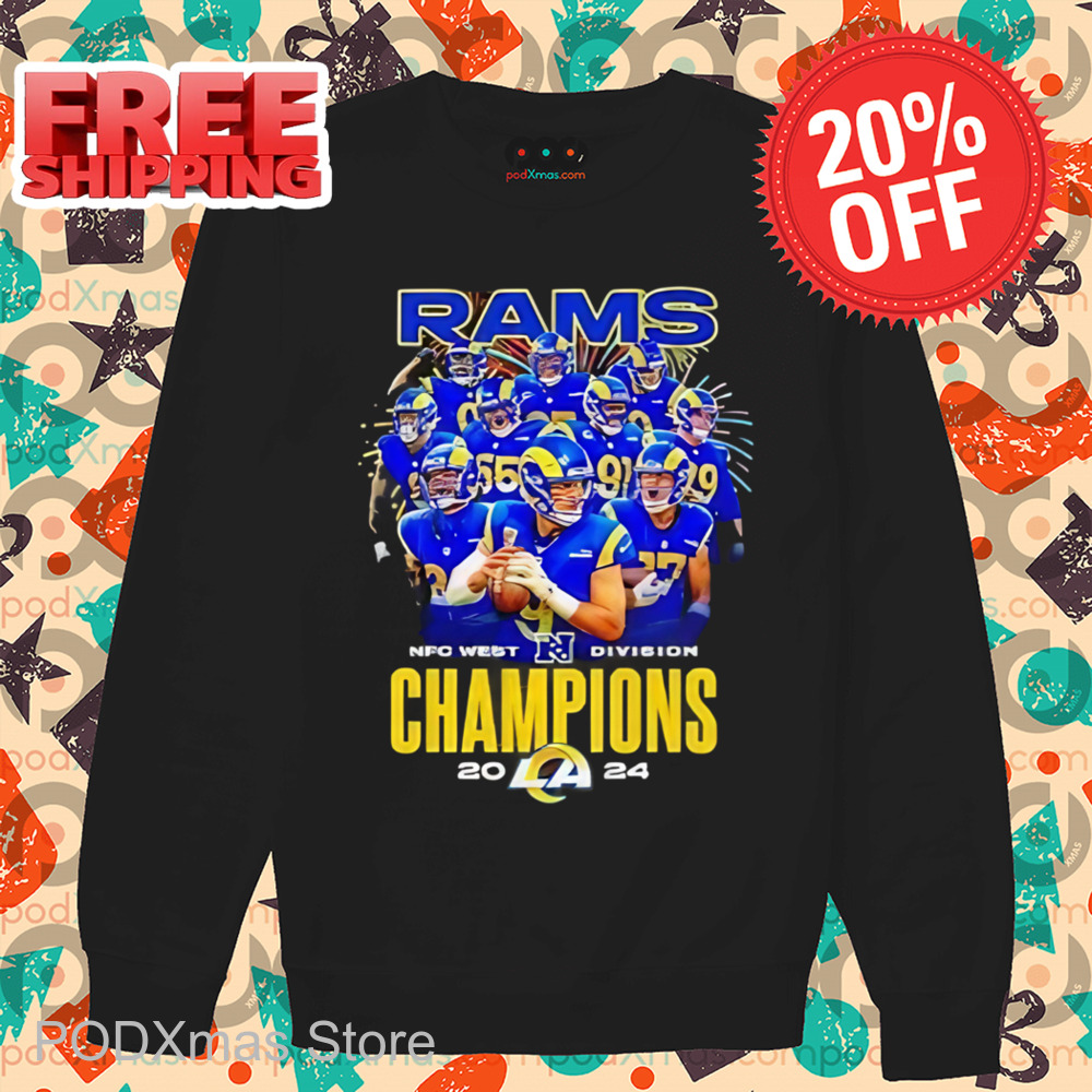 Los Angeles Rams NFC Weat Division Champions 2024 Shirt