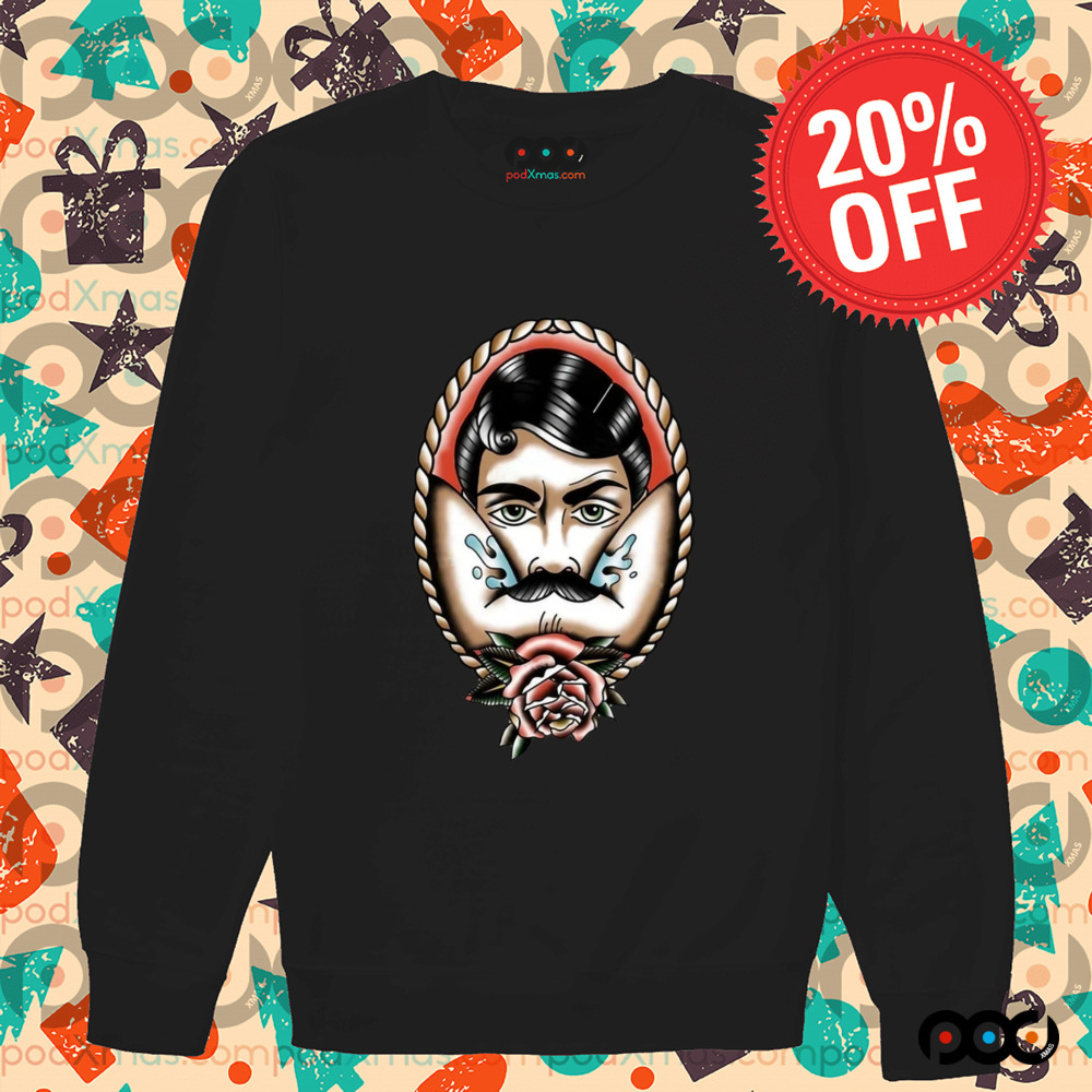 Rose with beard man vintage shirt