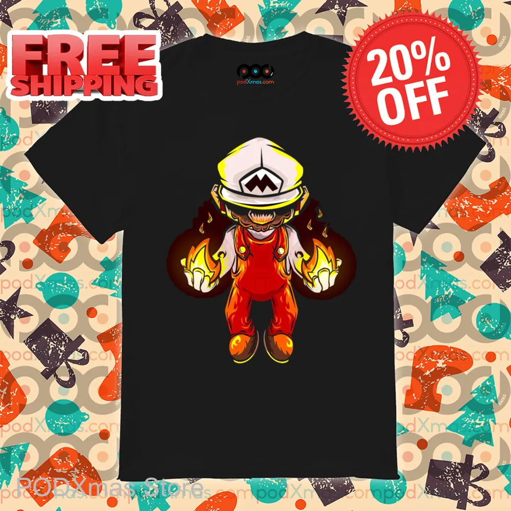Mario Hand Fire Shirt