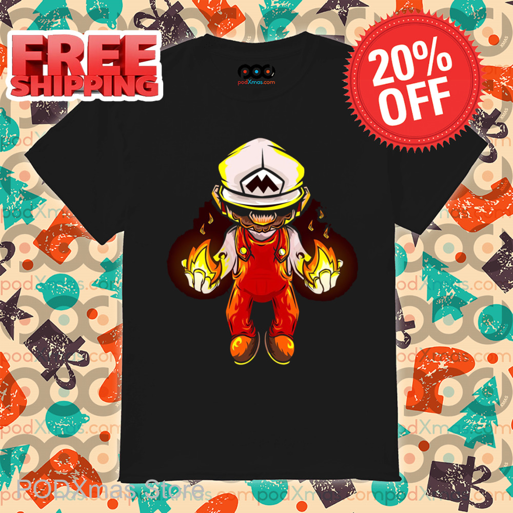 Mario Hand Fire Shirt
