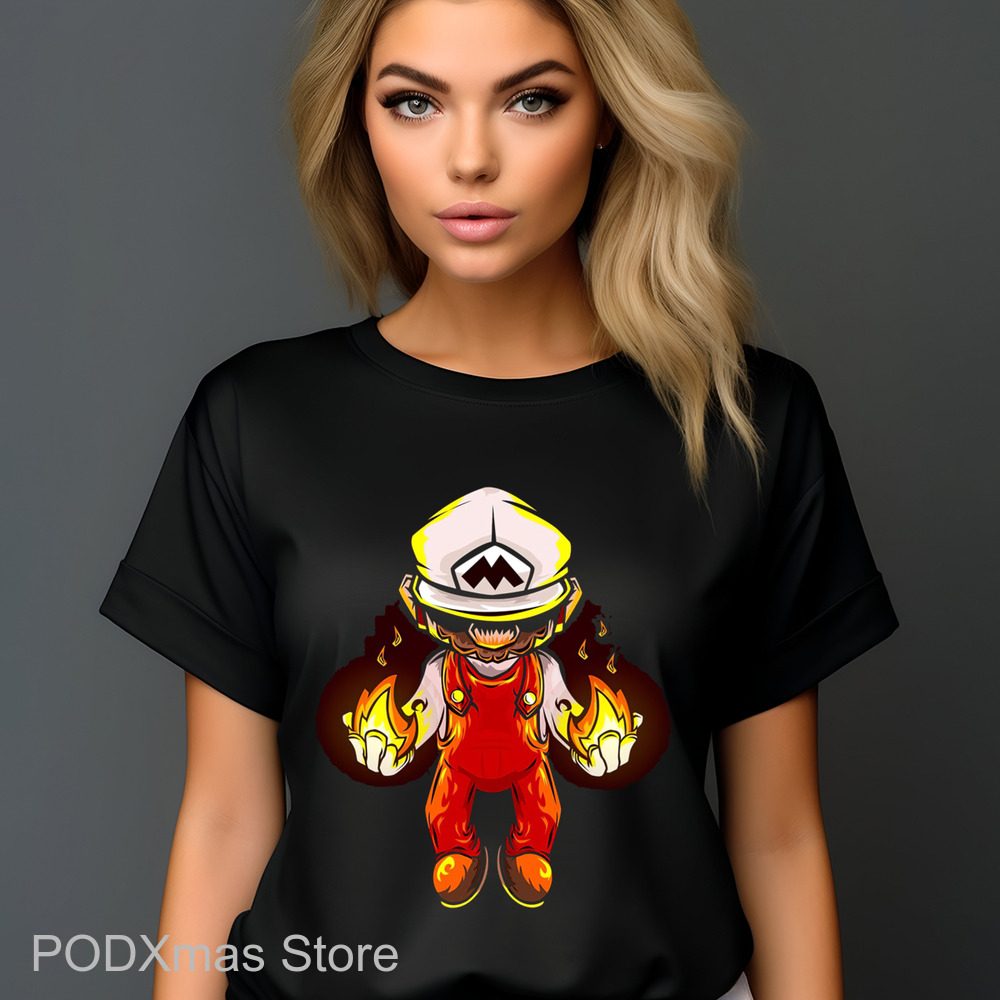 Mario Hand Fire Shirt