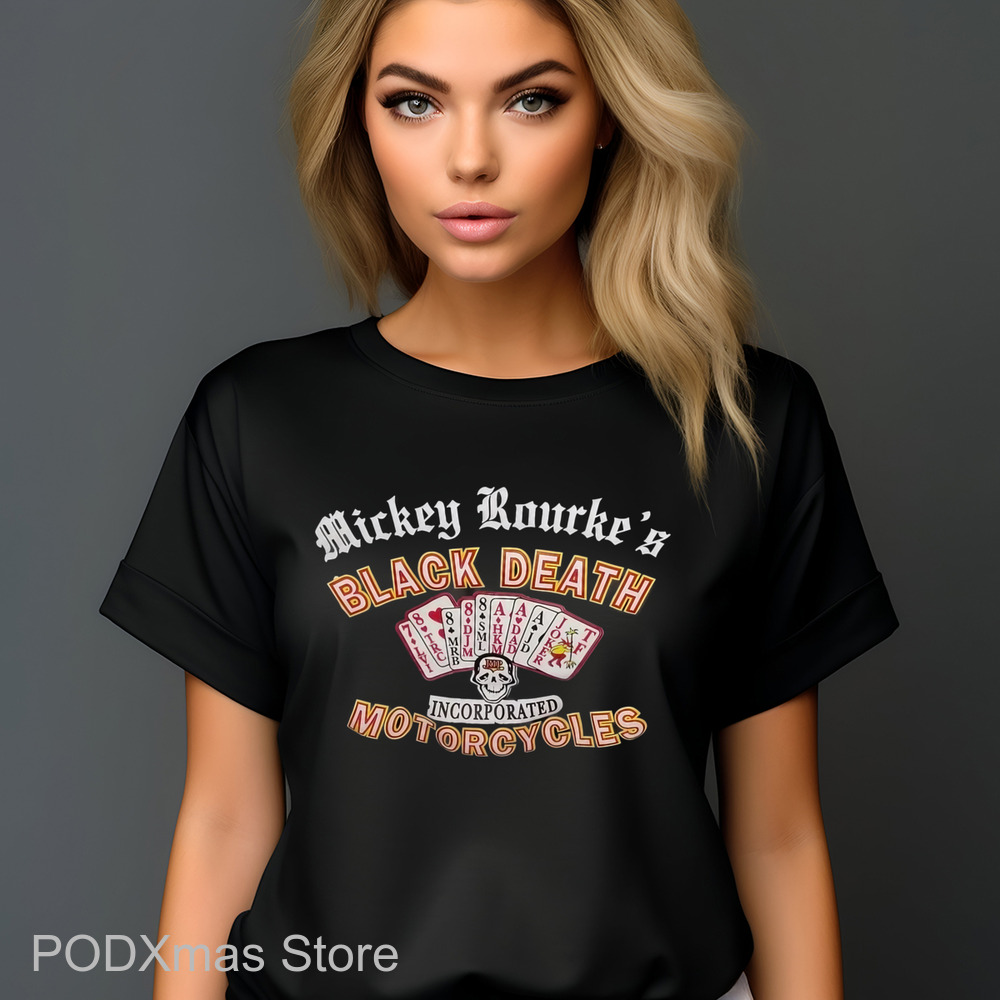 Mickey Rourke's Black Death Motorcycles Shirt