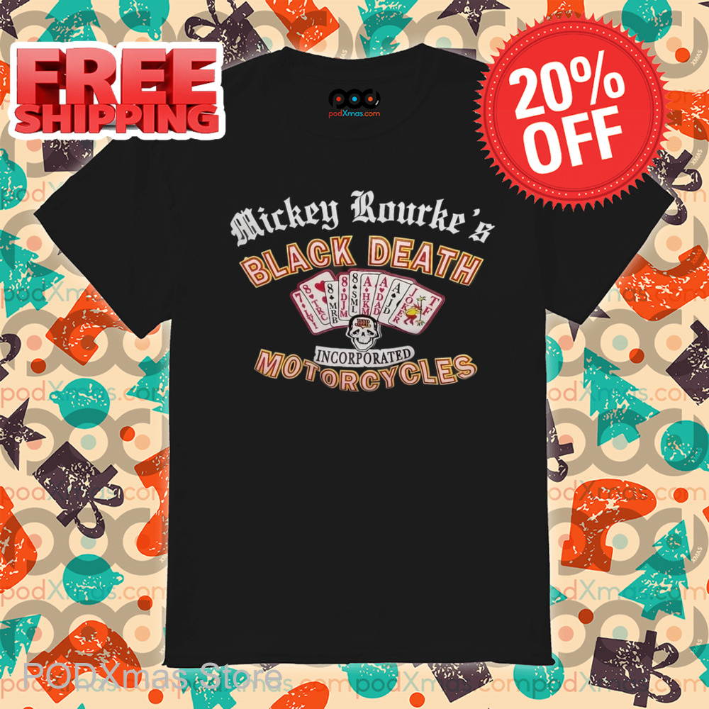 Mickey Rourke's Black Death Motorcycles Shirt