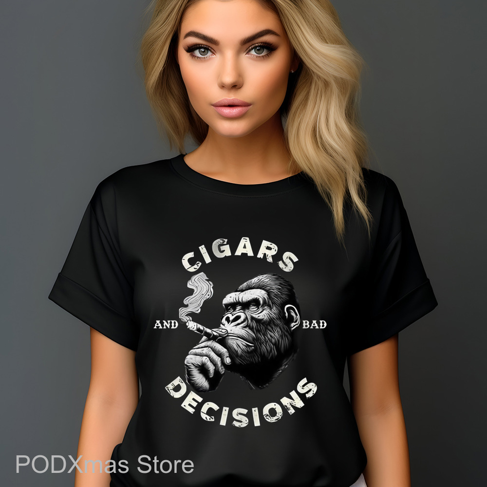 Monkey Smoking Cigars Decisions And Bad Shirt