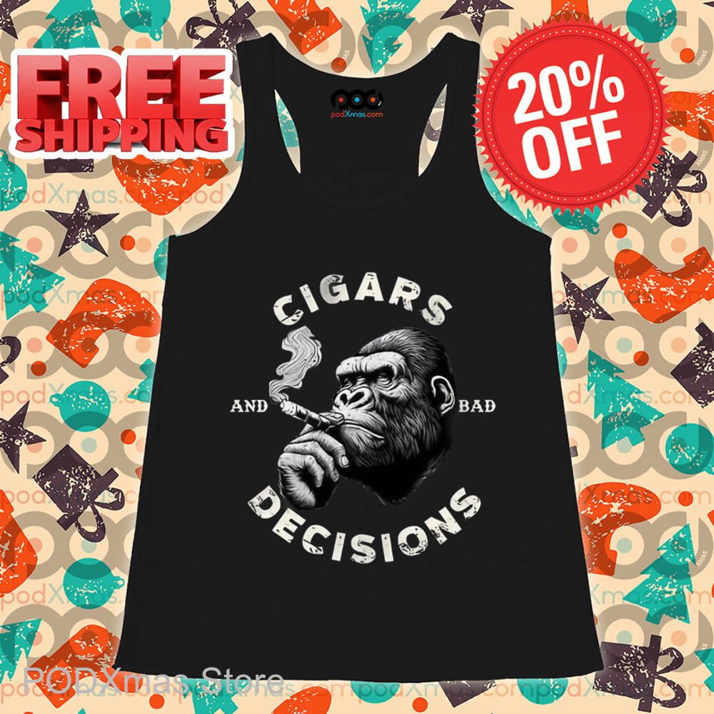 Monkey Smoking Cigars Decisions And Bad Shirt