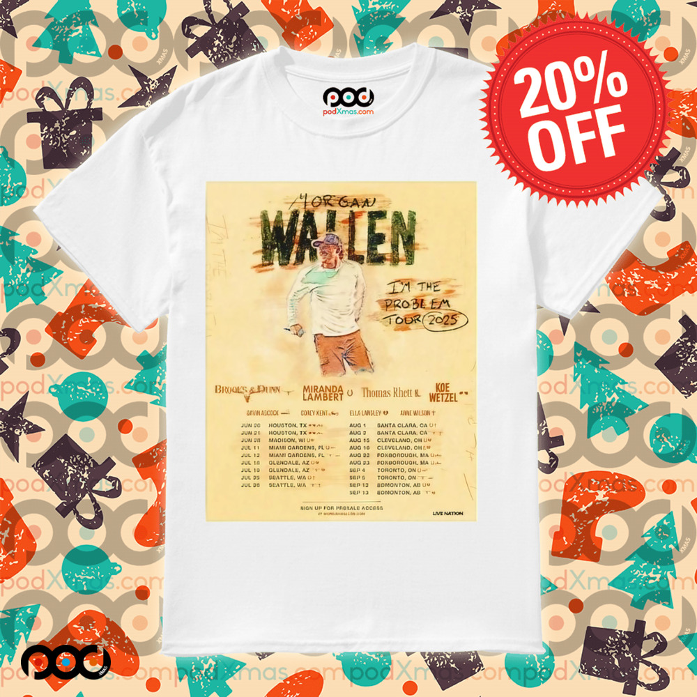 Morgan Wallen 2025 I’m the Problem Tour shirt