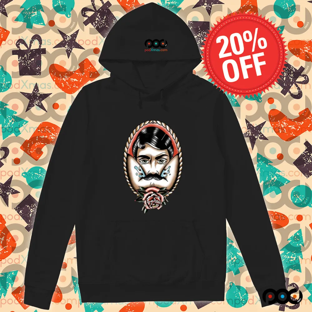 Rose with beard man vintage shirt
