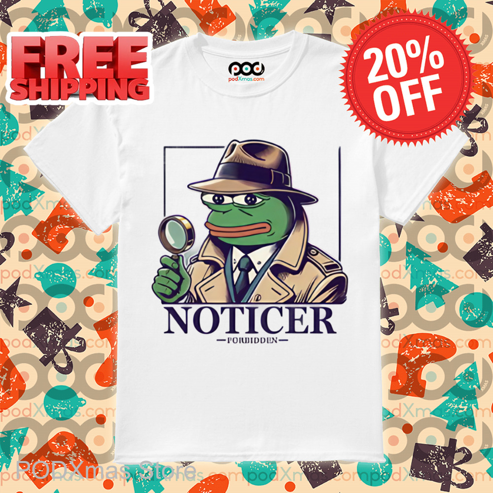 Noticer Pepe Forbidden Meme Coin Shirt
