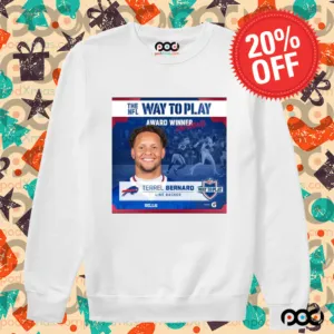 Official Bills The NFL Way To Play Award Winner Divisional Terrel Bernard Linebacker Shirt