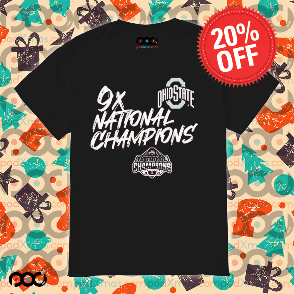 Ohio State Buckeyes College Football Playoff 9x National Champions Shirt