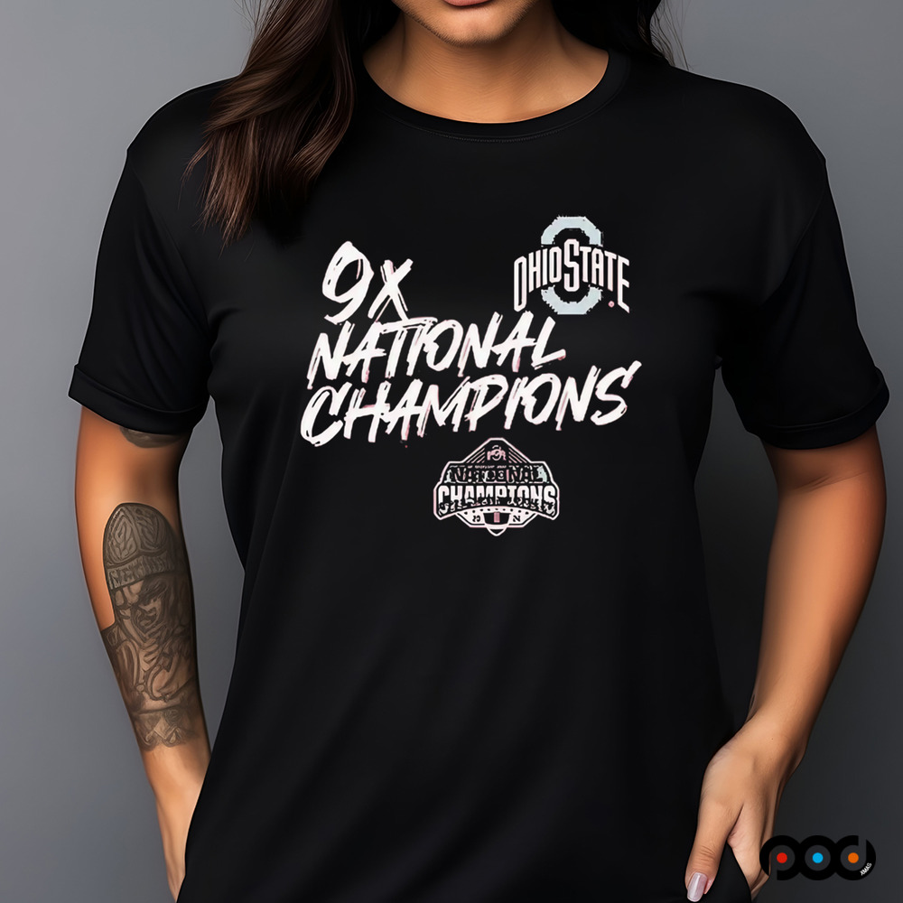 Ohio State Buckeyes College Football Playoff 9x National Champions Shirt