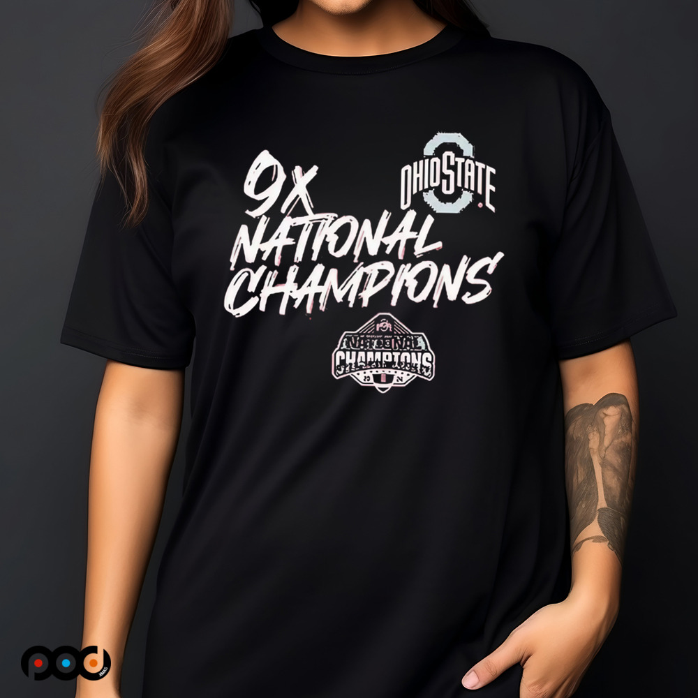Ohio State Buckeyes College Football Playoff 9x National Champions Shirt