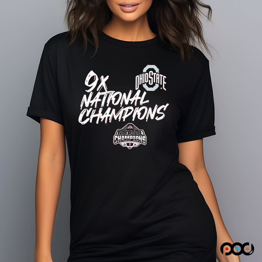 Ohio State Buckeyes College Football Playoff 9x National Champions Shirt