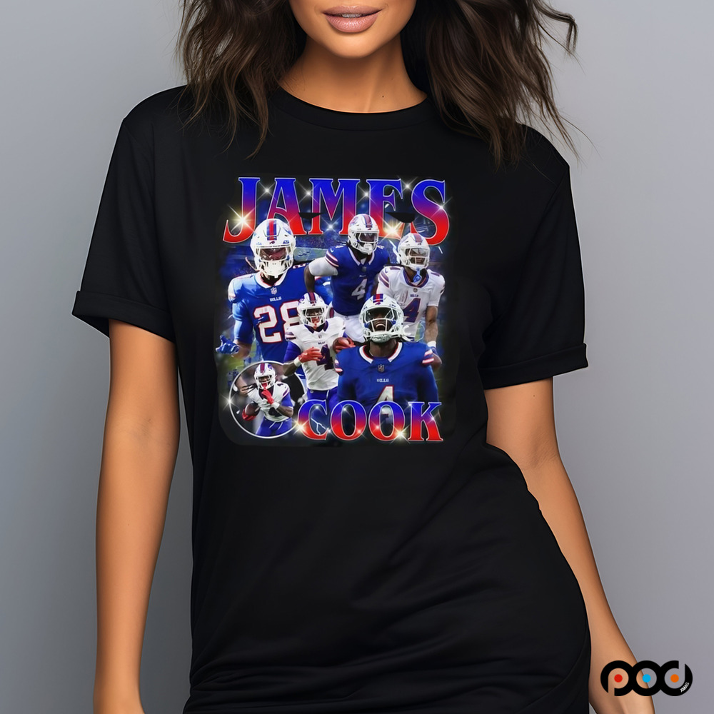 James Cook Bills Super Bowl Champions 2025 Shirt