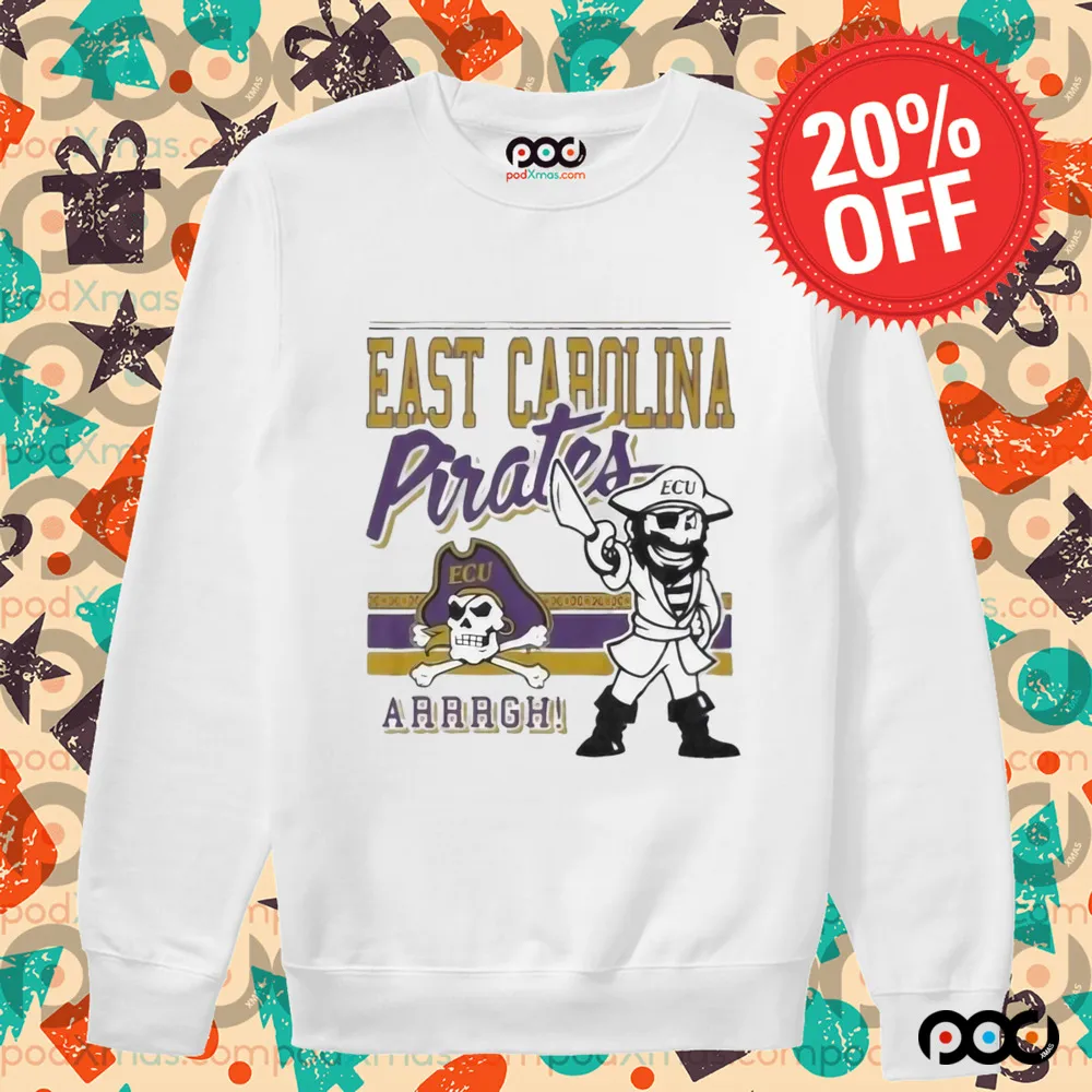 Pirate East Carolina Pirates Retro Logo Mascot 2025 Shirt