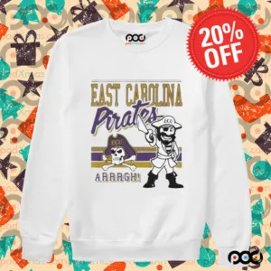 Pirate East Carolina Pirates Retro Logo Mascot 2025 Shirt
