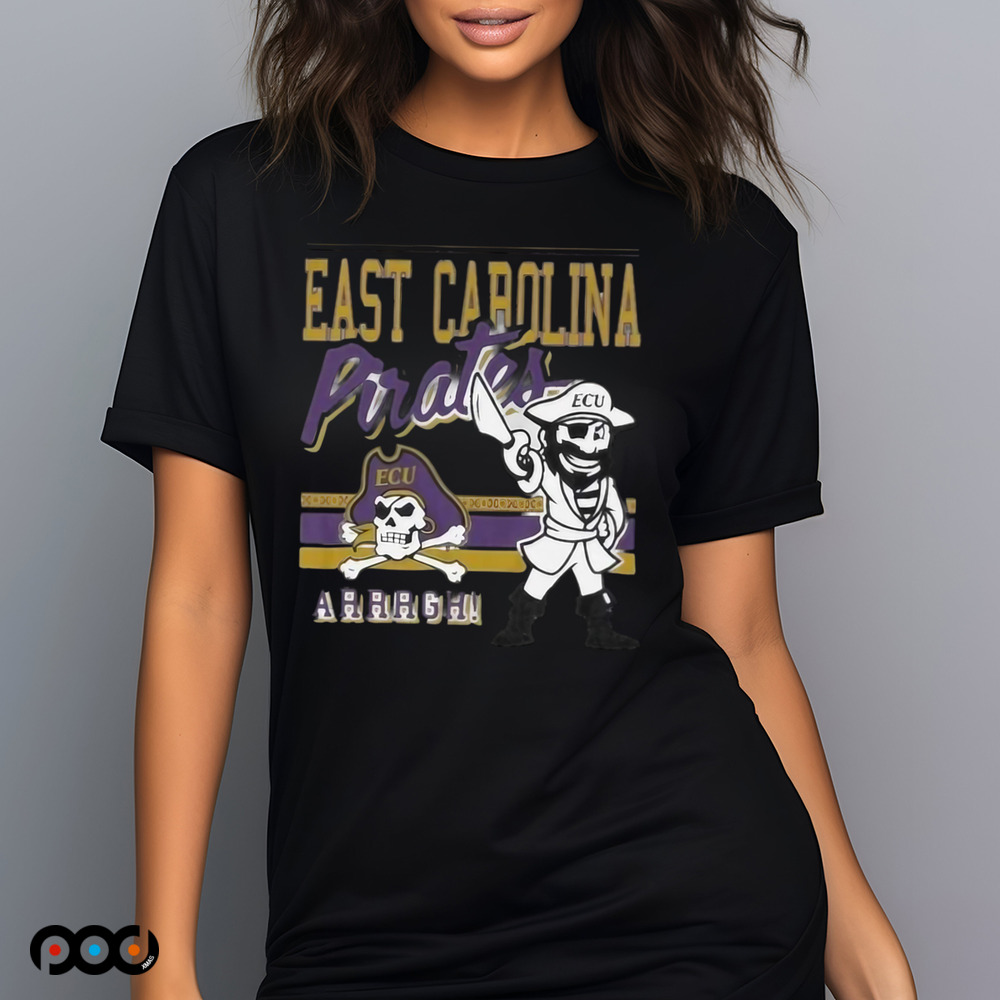 Pirate East Carolina Pirates Retro Logo Mascot 2025 Shirt