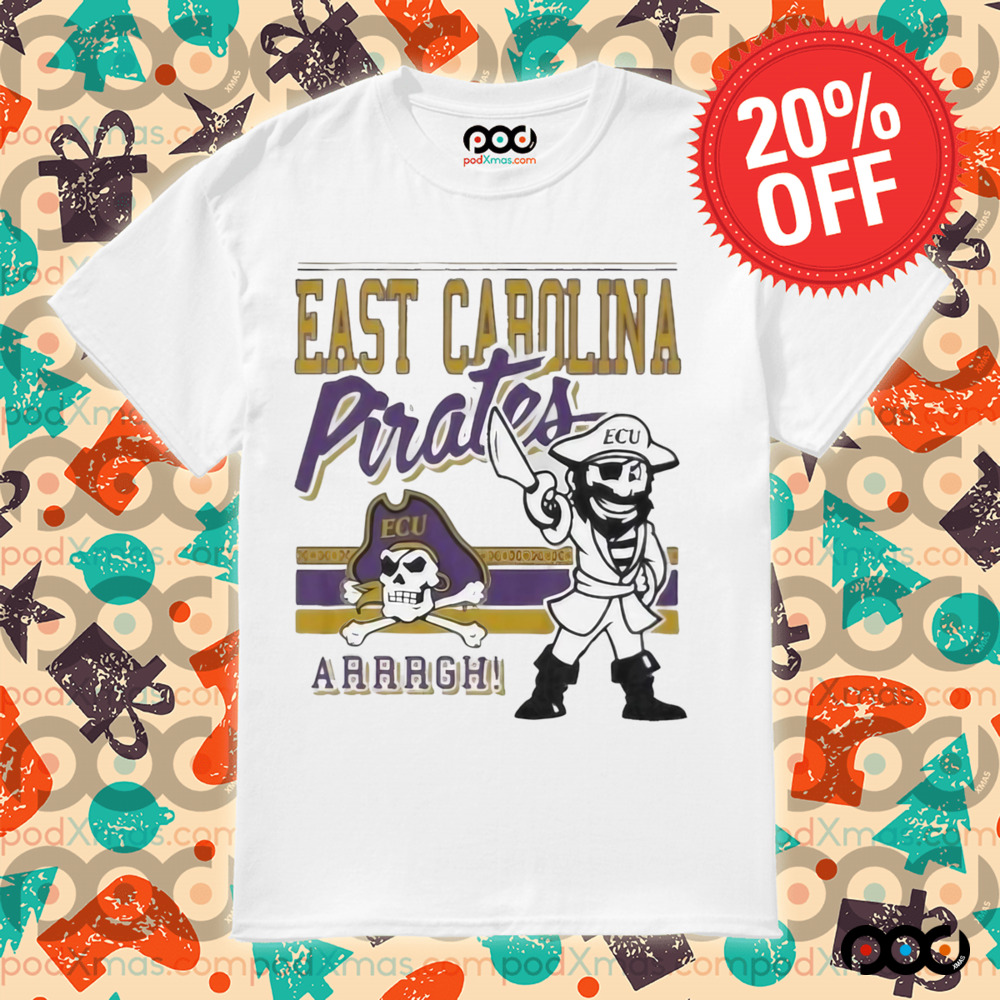 Pirate East Carolina Pirates Retro Logo Mascot 2025 Shirt
