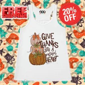 Pumpkin Give Thanks With A Grateful Heart Shirt