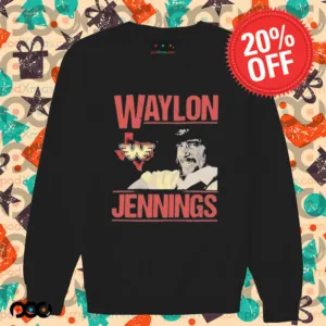 Waylon Jennings Flying W Over Texas Shirt