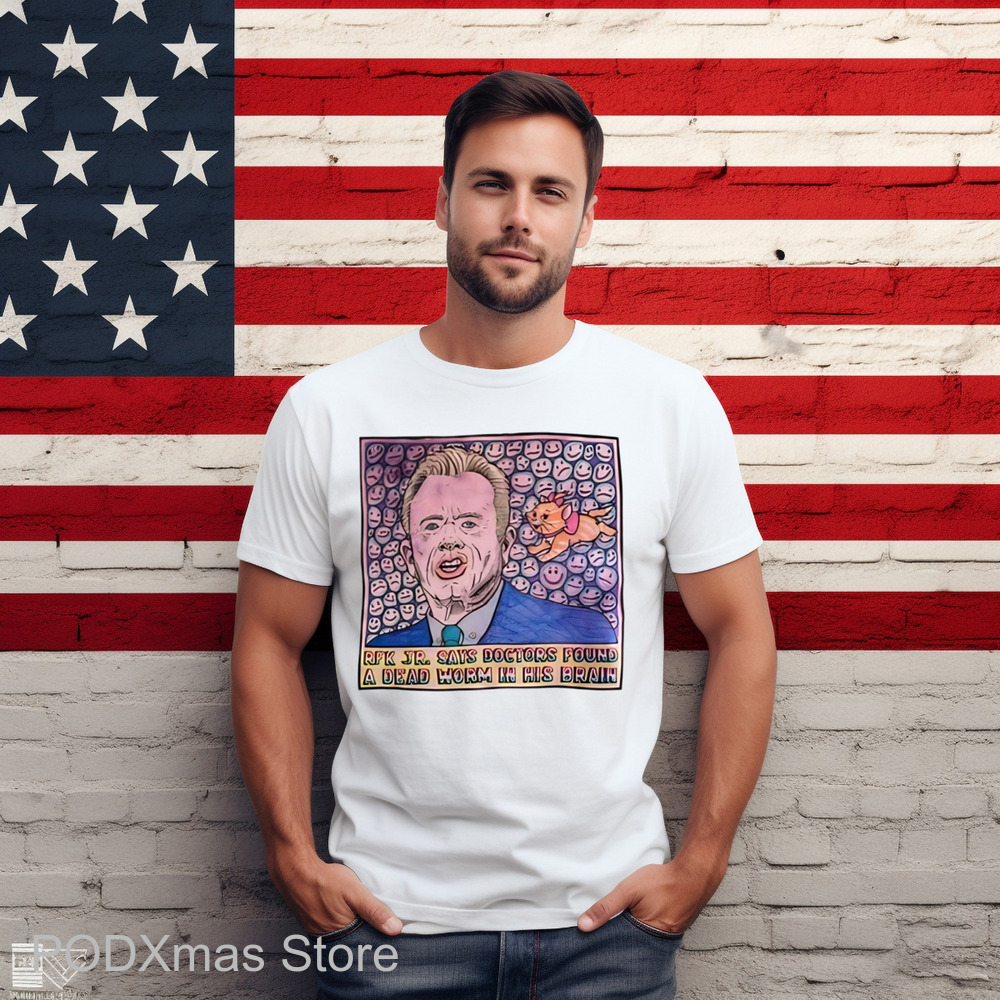 Rfk Jr Says Doctors Found A Dead Worm In His Brain Shirt