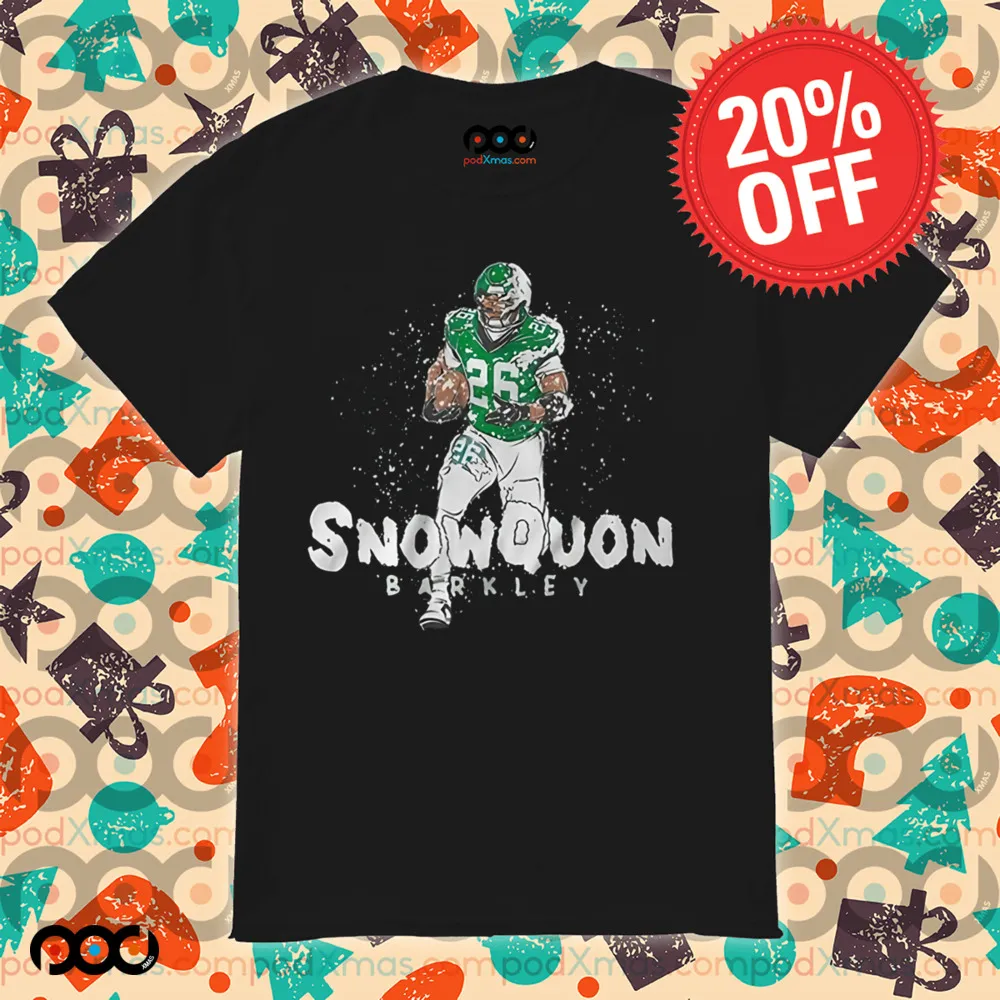 Saquon Barkley Snowquon Barkley Philadelphia Eagles NFL Graphic Shirt