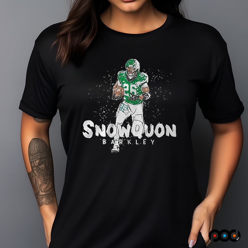Saquon Barkley Snowquon Barkley Philadelphia Eagles NFL Graphic Shirt