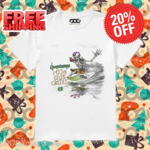 Skeleton Surfing Goosebumps Ride The CUrl Shirt