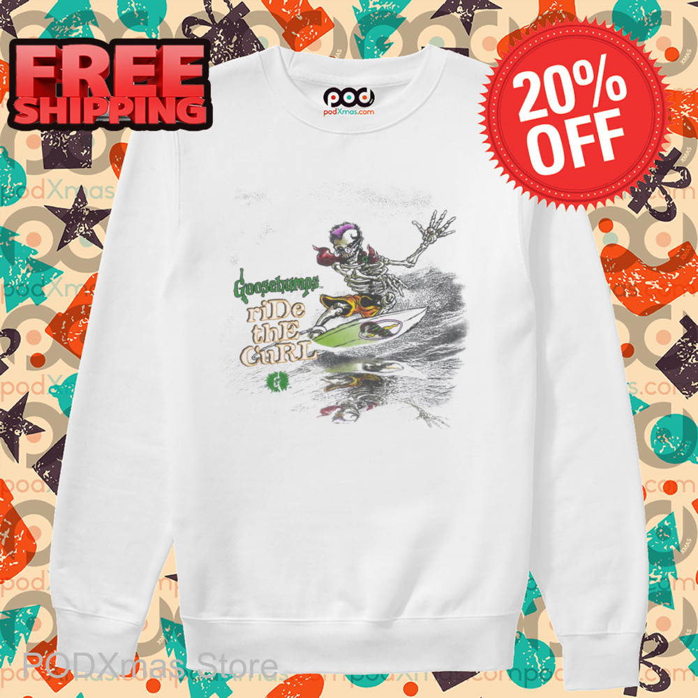 Skeleton Surfing Goosebumps Ride The CUrl Shirt