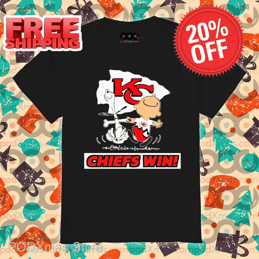 Snoopy Charlie Brown Kansas City Chiefs Win 2025 Shirt