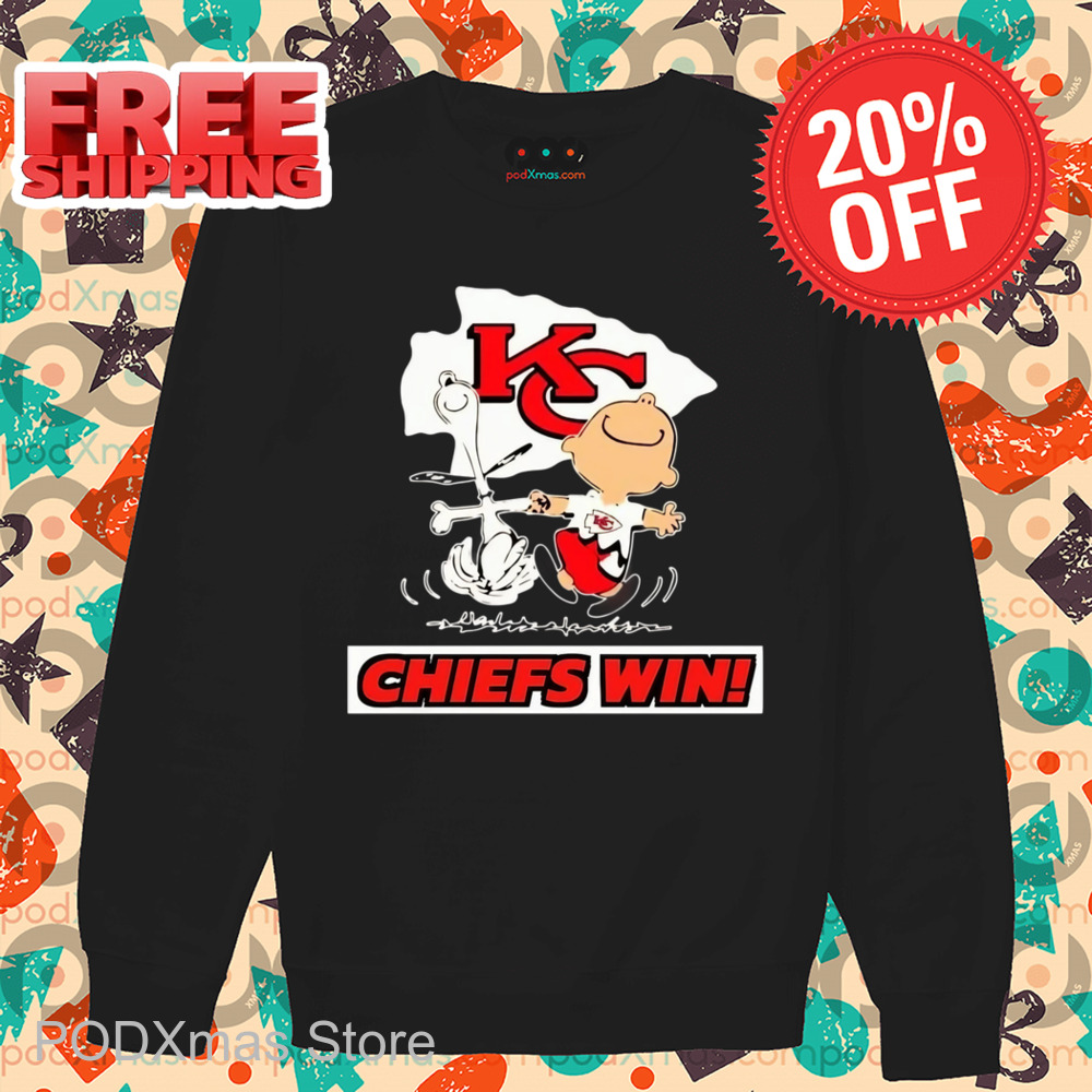Snoopy Charlie Brown Kansas City Chiefs Win 2025 Shirt