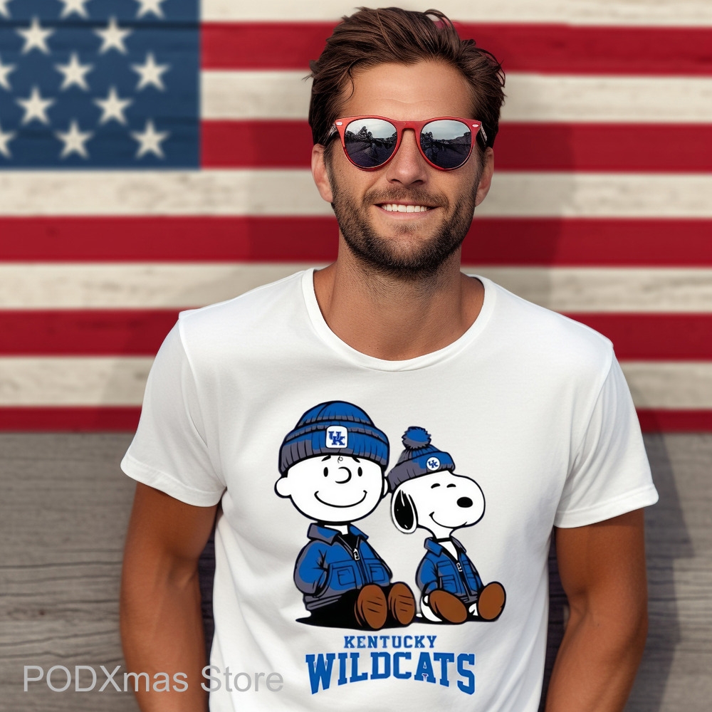 Snoopy Charlie Brown Kentucky Wildcats Shirt