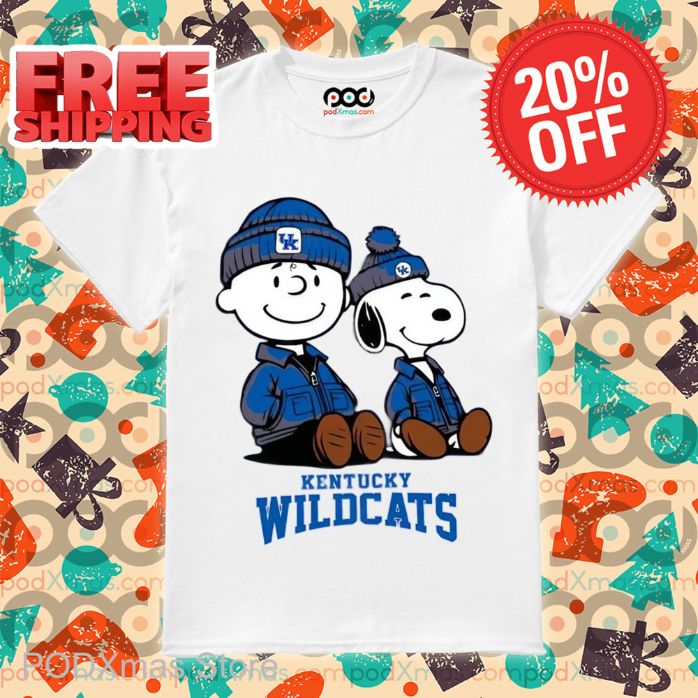 Snoopy Charlie Brown Kentucky Wildcats Shirt