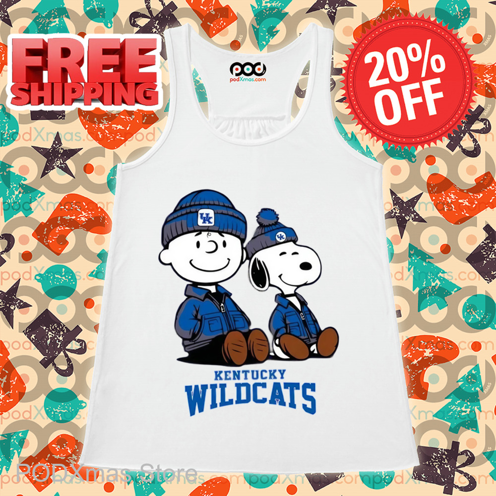 Snoopy Charlie Brown Kentucky Wildcats Shirt