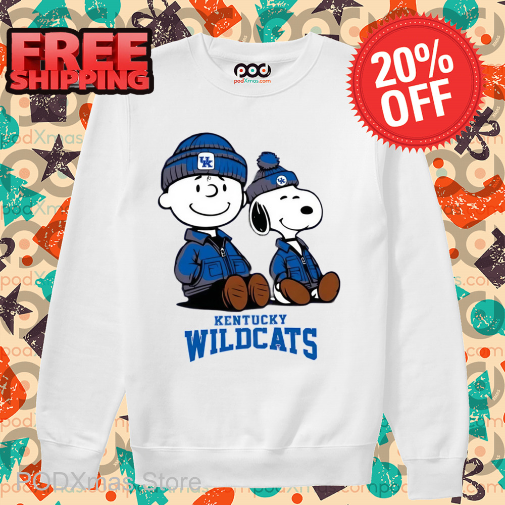 Snoopy Charlie Brown Kentucky Wildcats Shirt