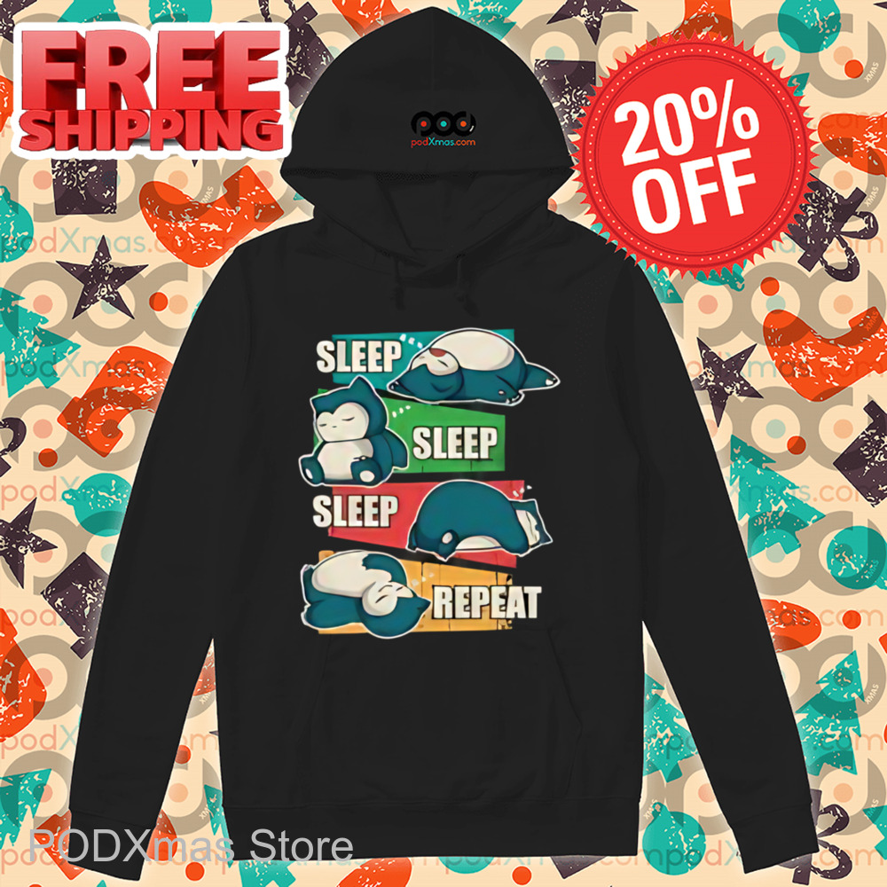Snorlax Pokemon Sleep Sleep Sleep Repeat Shirt