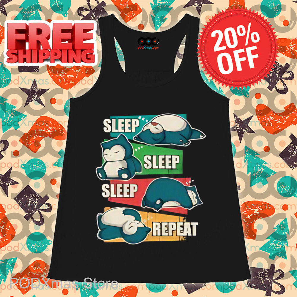 Snorlax Pokemon Sleep Sleep Sleep Repeat Shirt