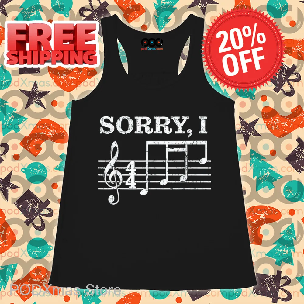 Sorry I DGAF Music Notes Shirt