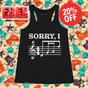 Sorry I DGAF Music Notes Shirt